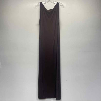 Reformation Size Xl Women's Brown Solid Maxi Sleeveless Shift Dress