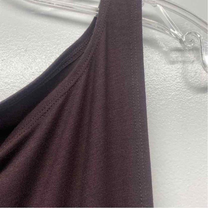 Reformation Size Xl Women's Brown Solid Maxi Sleeveless Shift Dress