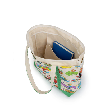 Richard Scarry Cars, Trucks, Things that Go Zippered Tote Bag