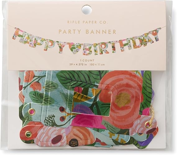 Rifle Paper Co. 'Happy Birthday' Banner - Garden Party