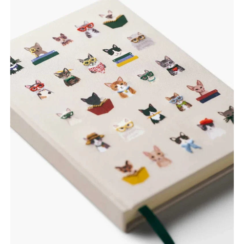 Rifle Paper Co. Studious Cats Embroidered Journal