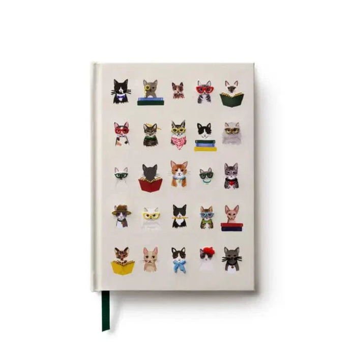Rifle Paper Co. Studious Cats Embroidered Journal