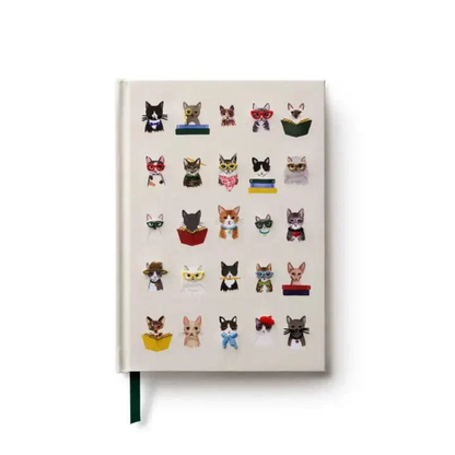 Rifle Paper Co. Studious Cats Embroidered Journal