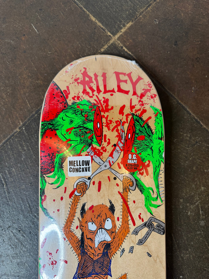 Riley Hawk Toxic Rats Deck - 8.12
