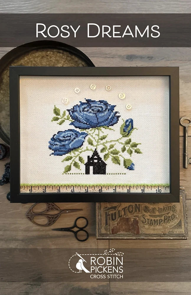 Robin Pickens ROSY DREAMS Cross Stitch Pattern