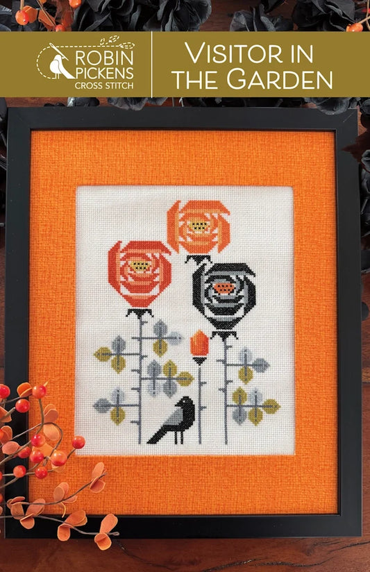 Robin Pickens VISITOR IN THE GARDEN Cross Stitch Pattern