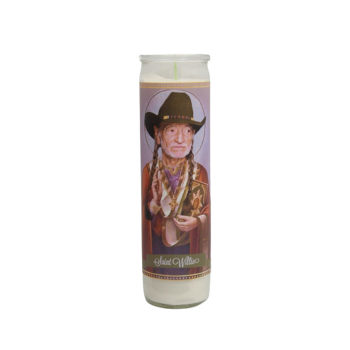 'Saint Willie Nelson' Luminary Candle