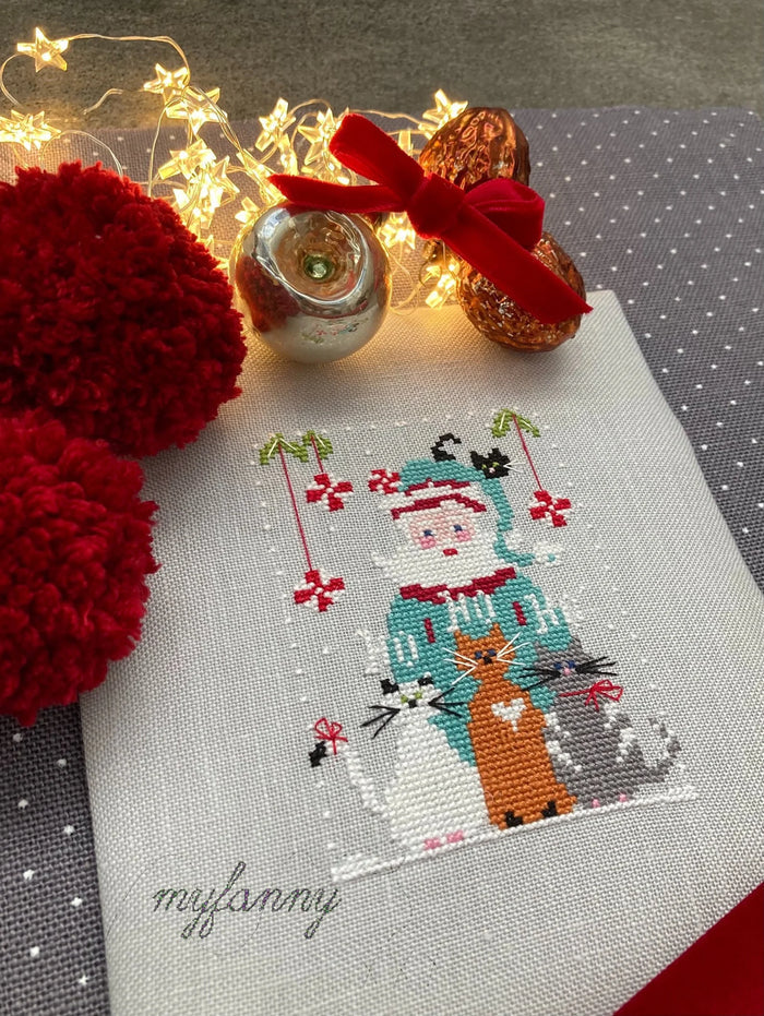Santa Collection 4 Merry Cats by MyFanny Cross Stitch Pattern