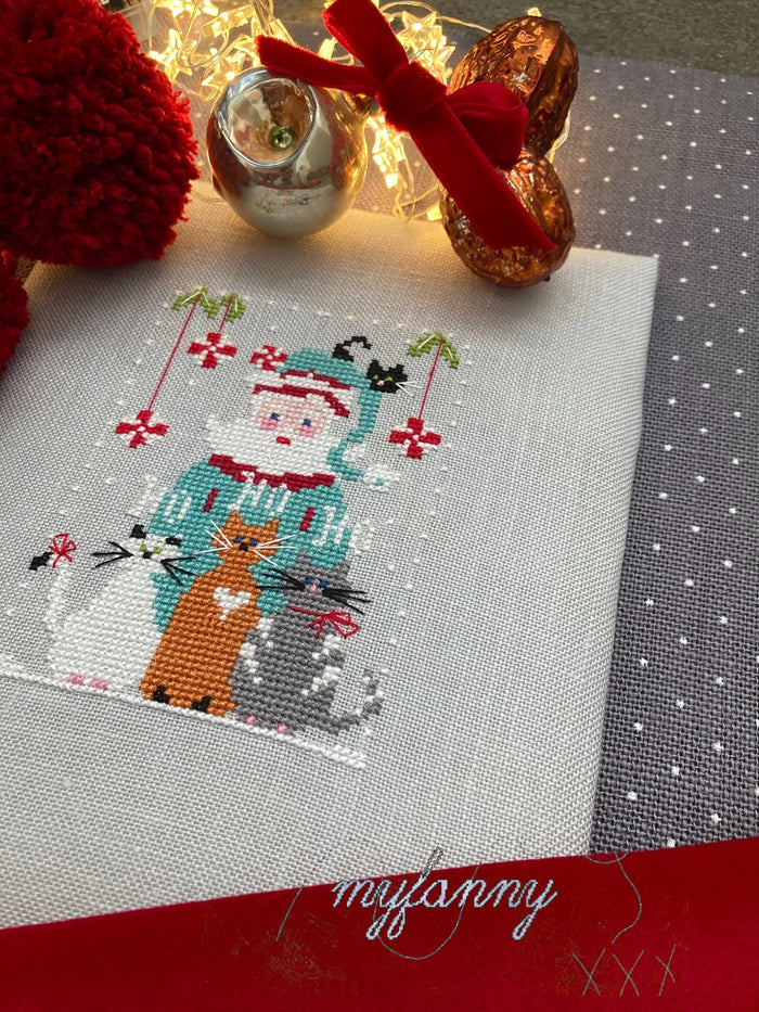 Santa Collection 4 Merry Cats by MyFanny Cross Stitch Pattern