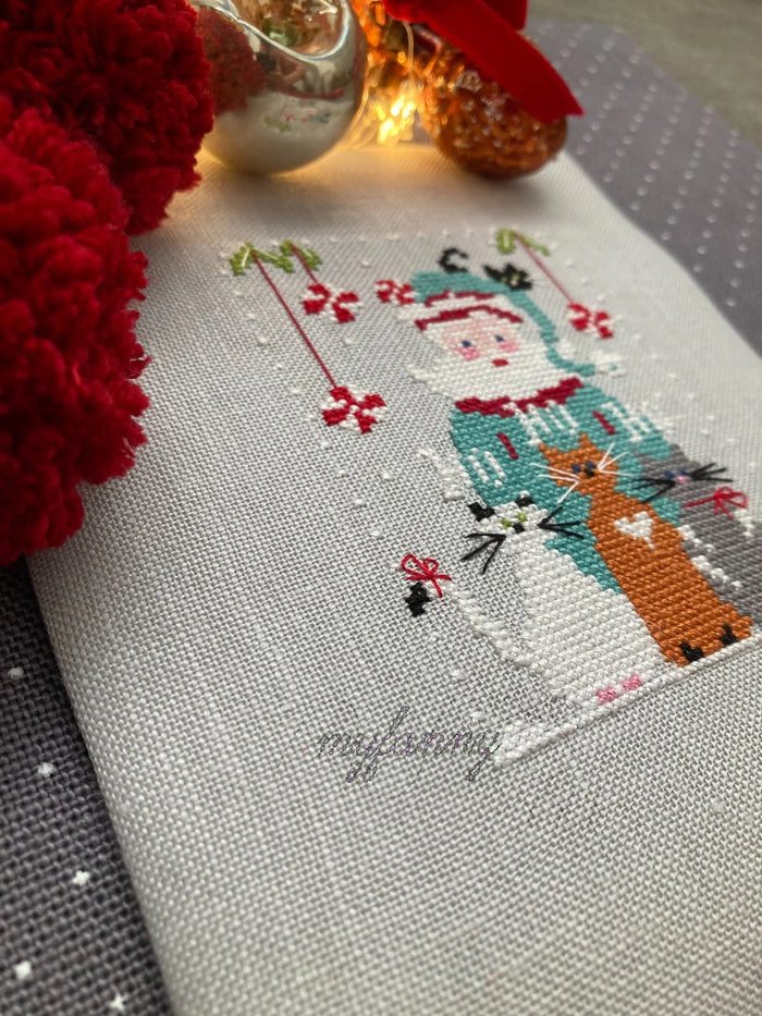 Santa Collection 4 Merry Cats by MyFanny Cross Stitch Pattern