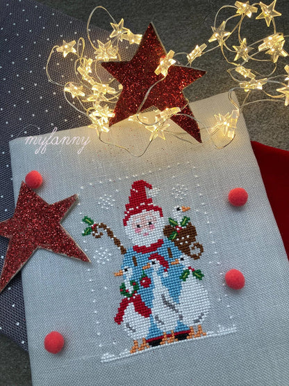 Santa Collection 6 Merry Geese by MyFanny Cross Stitch Pattern
