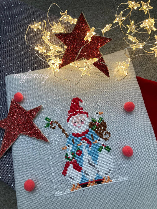 Santa Collection 6 Merry Geese by MyFanny Cross Stitch Pattern