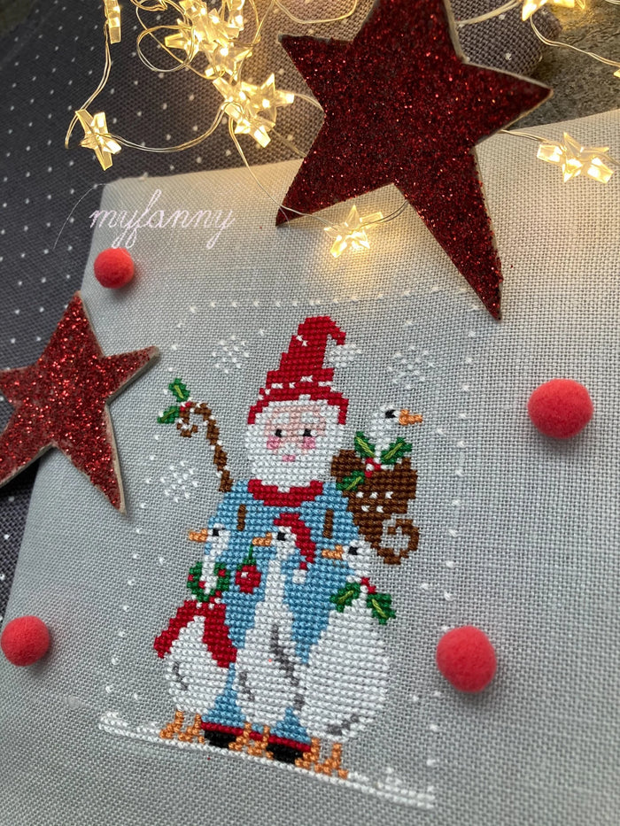 Santa Collection 6 Merry Geese by MyFanny Cross Stitch Pattern