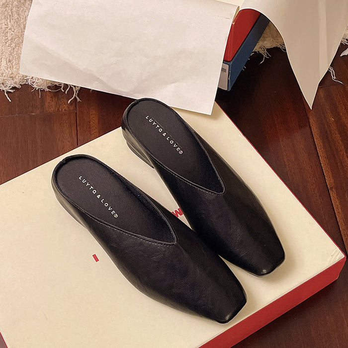 Saskia Leather Flats