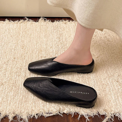 Saskia Leather Flats