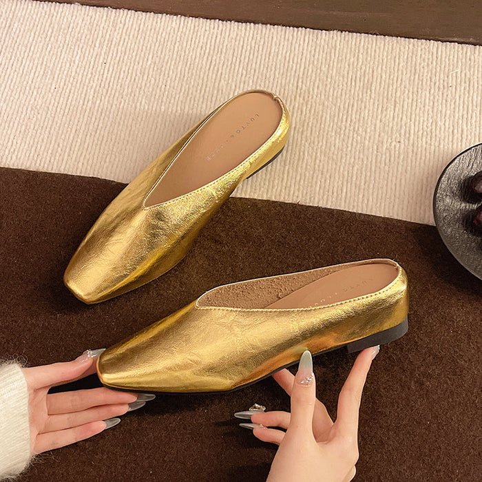 Saskia Leather Flats