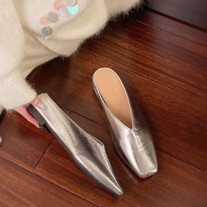 Saskia Leather Flats