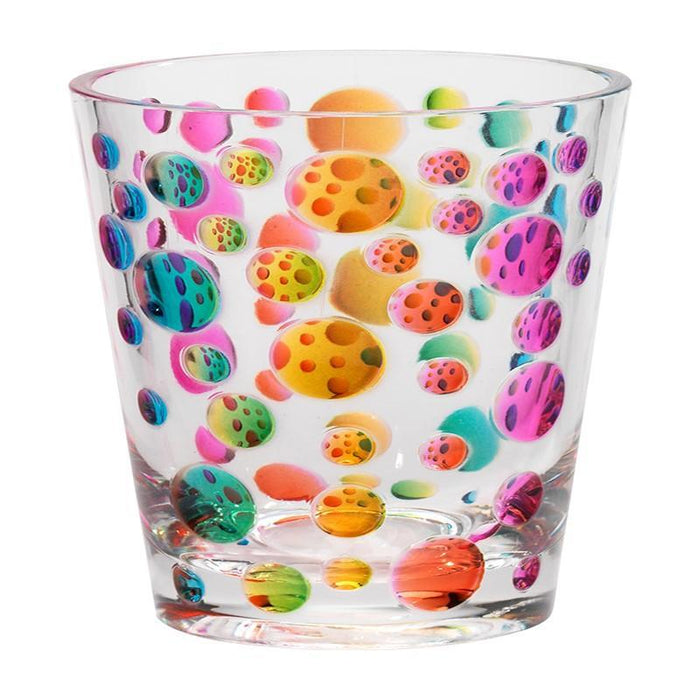 Satin Pearl Rainbow 14 oz Tumbler Merritt International Indigo Pool Patio BBQ