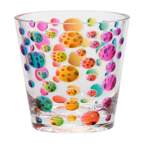 Satin Pearl Rainbow 14 oz Tumbler Merritt International Indigo Pool Patio BBQ