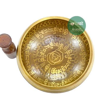 Nepali singing bowl used for meditation and relaxation