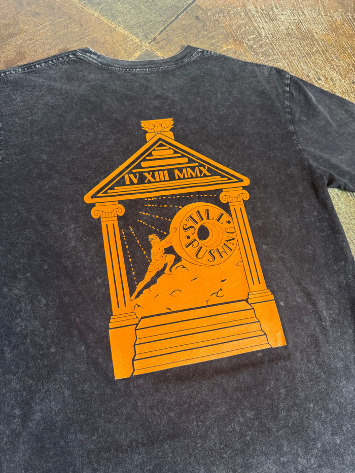 Sisyphus Still Pushing Tees - Black Stone