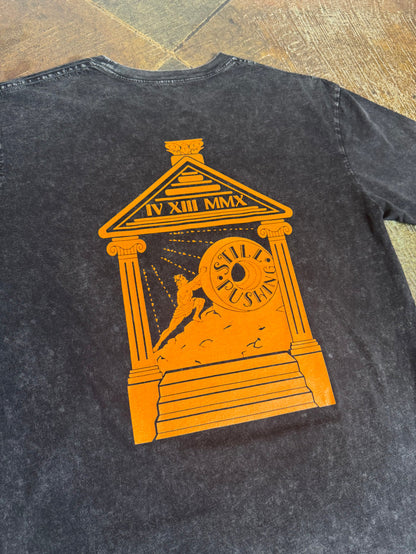 Sisyphus Still Pushing Tees - Black Stone