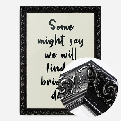 21x30cm | 8¼ x 11¾in / Black Ornate Frame