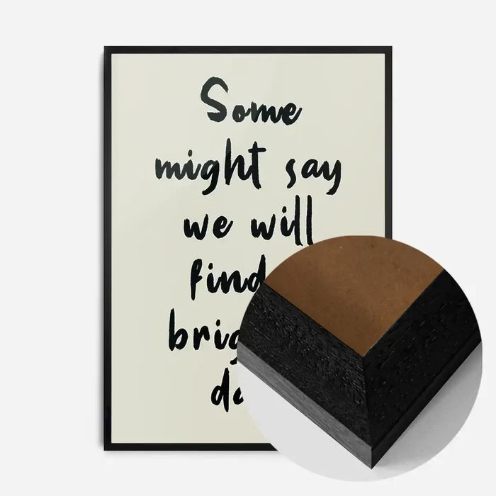 21x30cm | 8¼ x 11¾in / Black Wood Frame