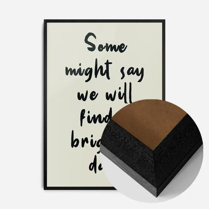 21x30cm | 8¼ x 11¾in / Black Wood Frame