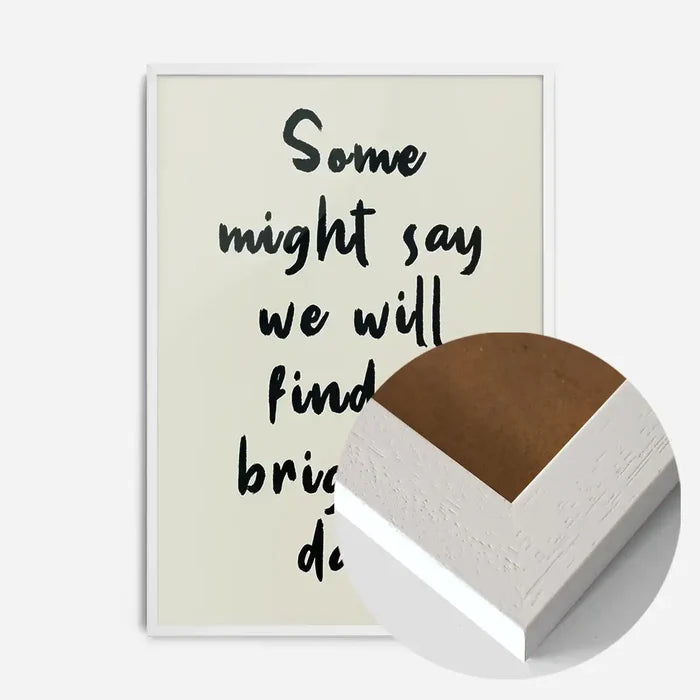 21x30cm | 8¼ x 11¾in / White Wood Frame