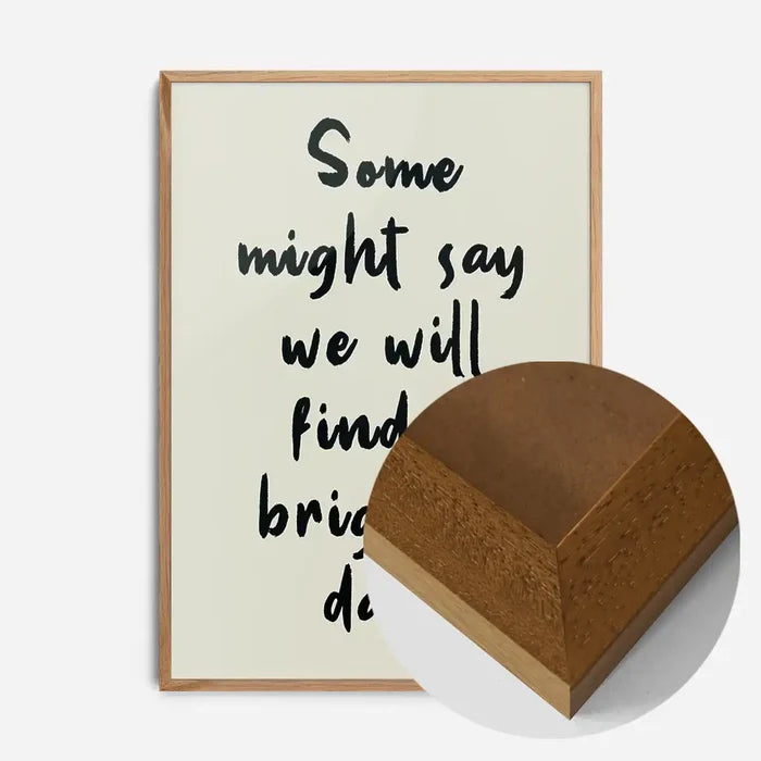 21x30cm | 8¼ x 11¾in / Oak Wood Frame