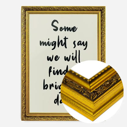 21x30cm | 8¼ x 11¾in / Gold Ornate Frame