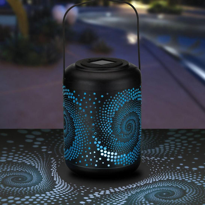 Spiral Large Shadow Lantern Regal Indigo Pool Patio BBQ