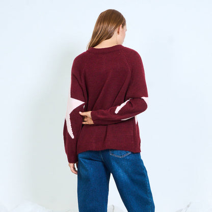 Star knit cardigan wholesale