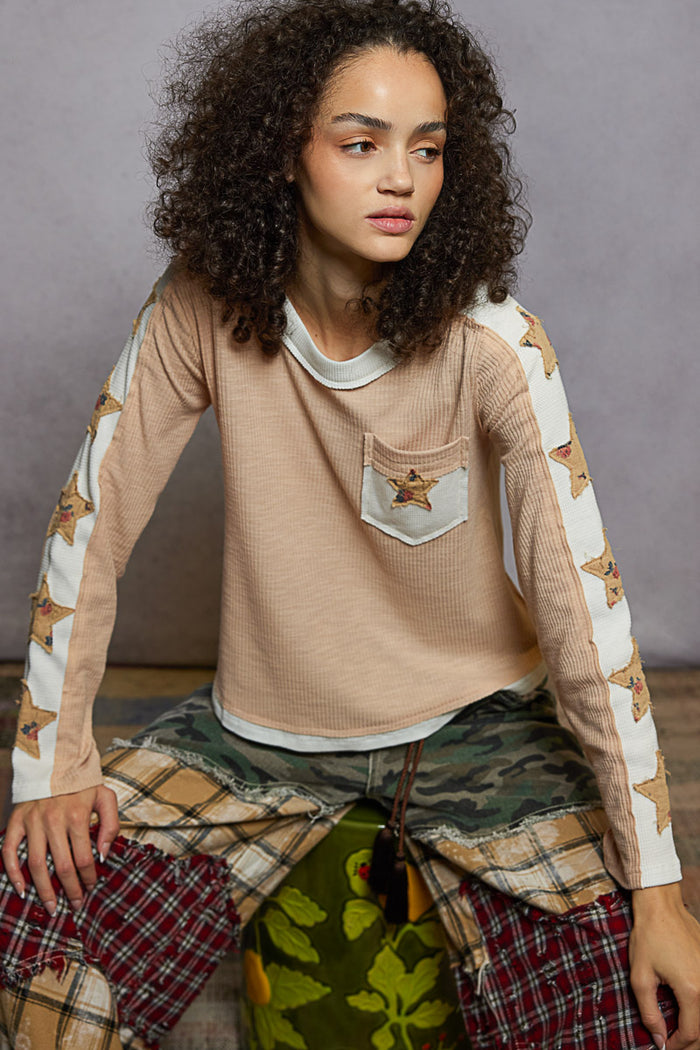 Star Patch Top