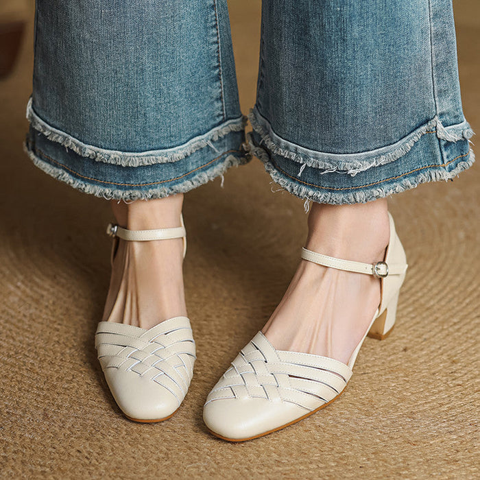 Stella Genuine Leather Heels