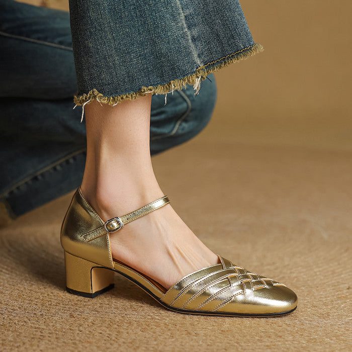 Stella Genuine Leather Heels