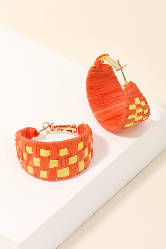Summer Check Earrings