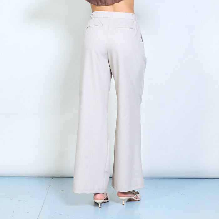 Tailored wide leg pleated trousers wholesale