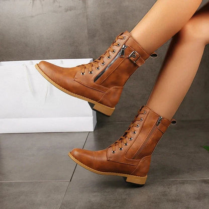 Theodora Leather Boots