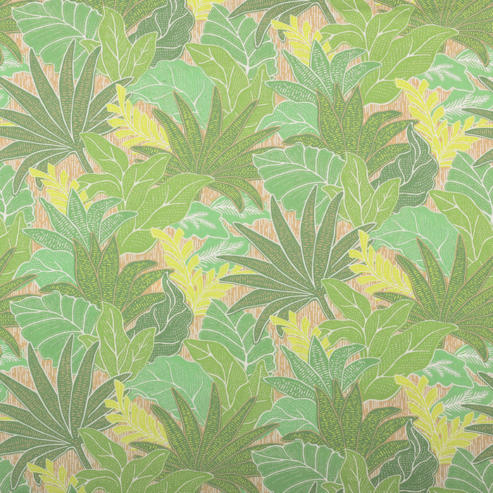 Tobago Leaf Fabric in Palm