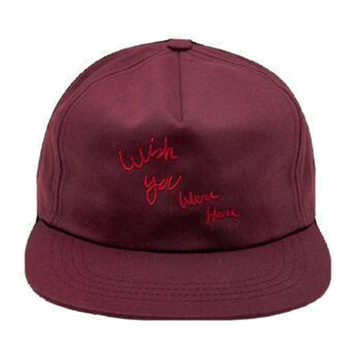 Travis Scott Astroworld Tour Wish You Were Here Hat Maroon - Supra Sneakers