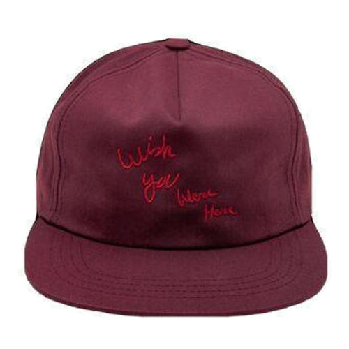 Travis Scott Astroworld Tour Wish You Were Here Hat Maroon - Supra Sneakers