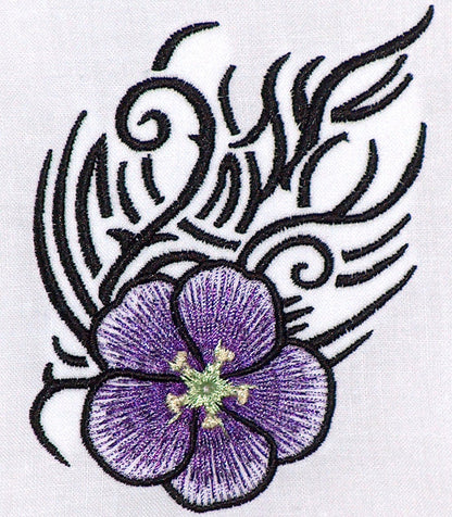 Tribal Flowers [4x4] 11522 Machine Embroidery Designs