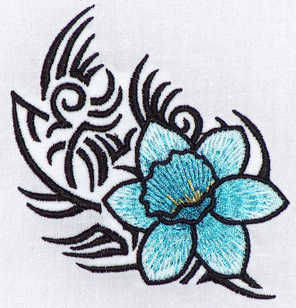 Tribal Flowers [4x4] 11522 Machine Embroidery Designs