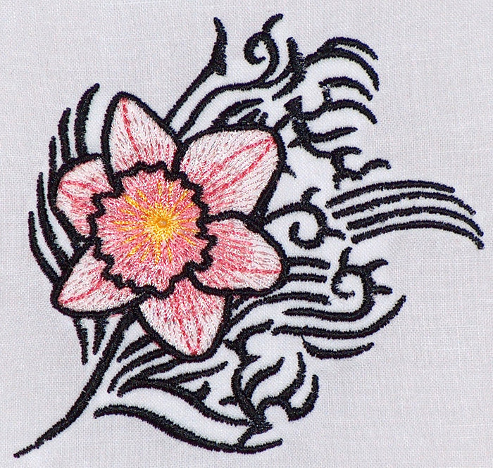 Tribal Flowers [4x4] 11522 Machine Embroidery Designs