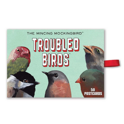 Troubled Birds Postcards - Box Set of 50