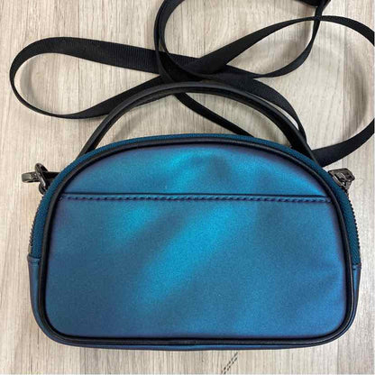 Tumi Voyager Blue Leather Iridescent Crossbody Handbag