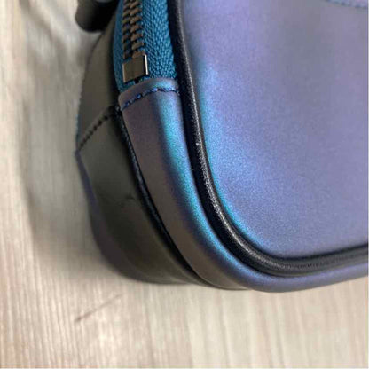 Tumi Voyager Blue Leather Iridescent Crossbody Handbag