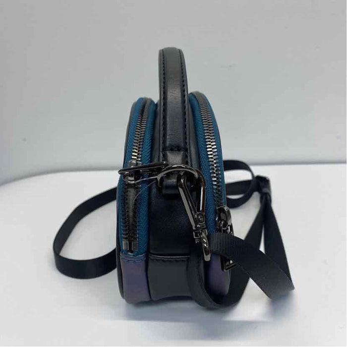 Tumi Voyager Blue Leather Iridescent Crossbody Handbag
